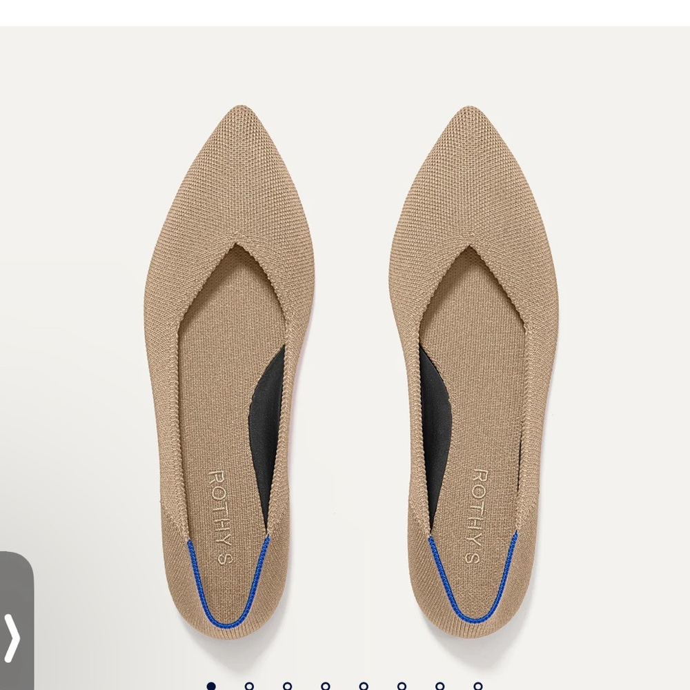 Rothy's Tan Women's Flats- The Point II in Tan